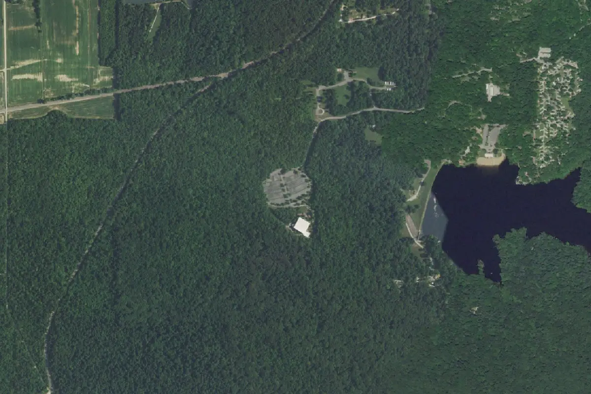 Aerial view of Lincoln State Park
