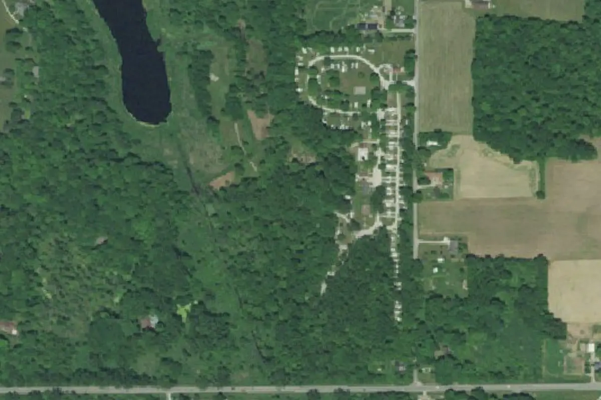Aerial view of Maple Ridge Campground