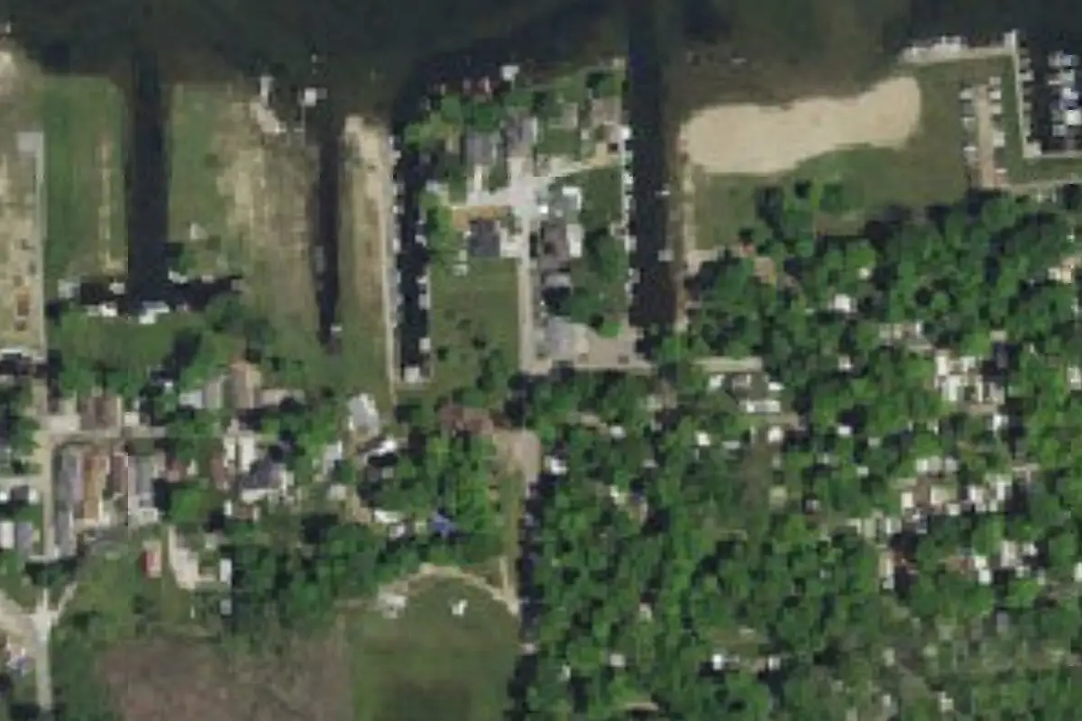 Aerial view of Manapogo RV Campground