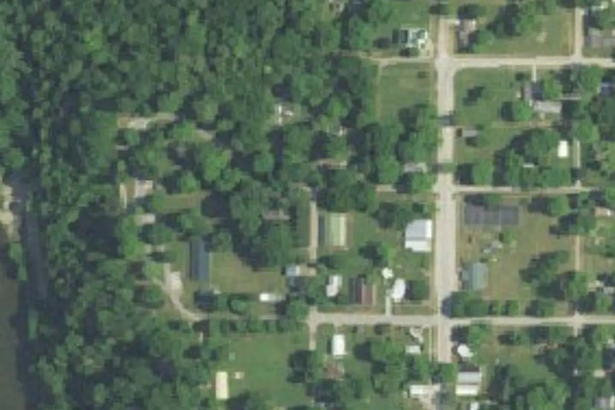 Aerial view of Merom Bluff