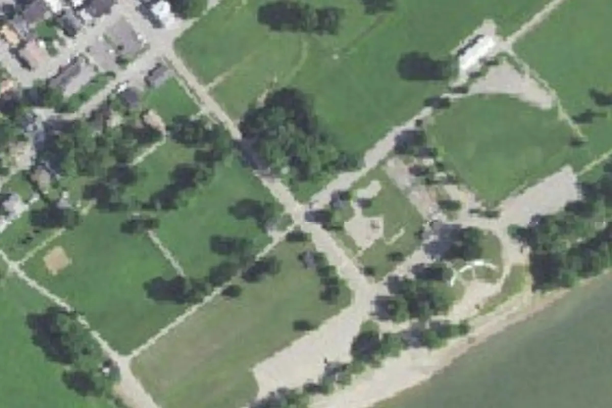 Aerial view of Rivertown Campground