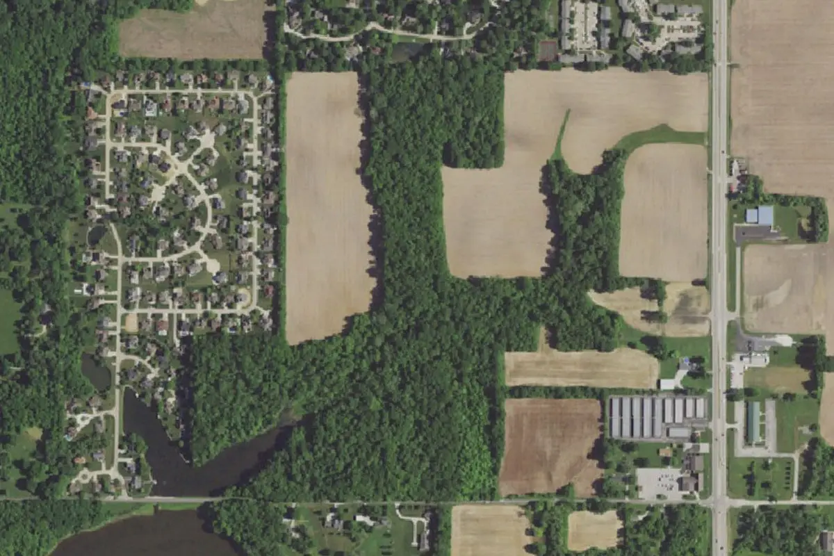 Aerial view of Camp Firewood