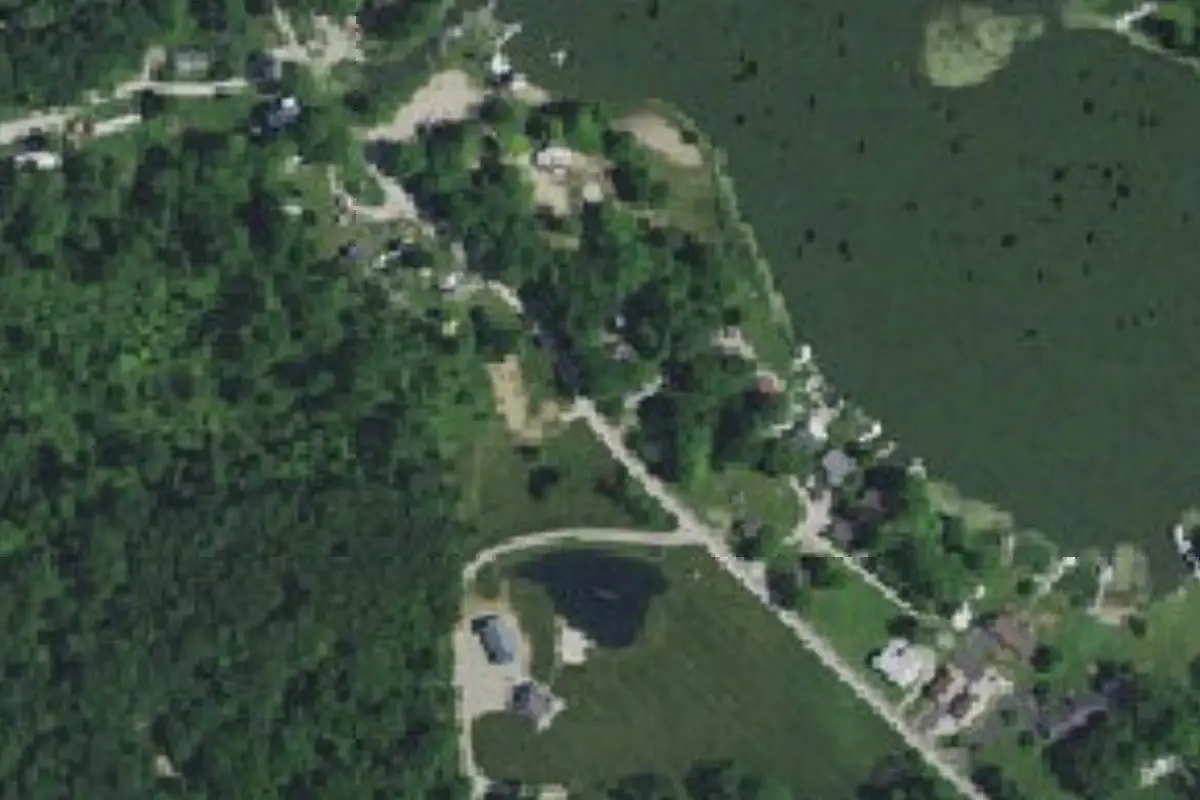 Aerial view of Lukens Lake Resort