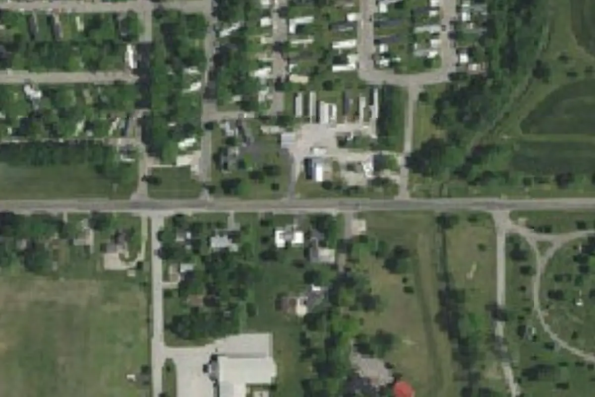 Aerial view of Creekside Campground