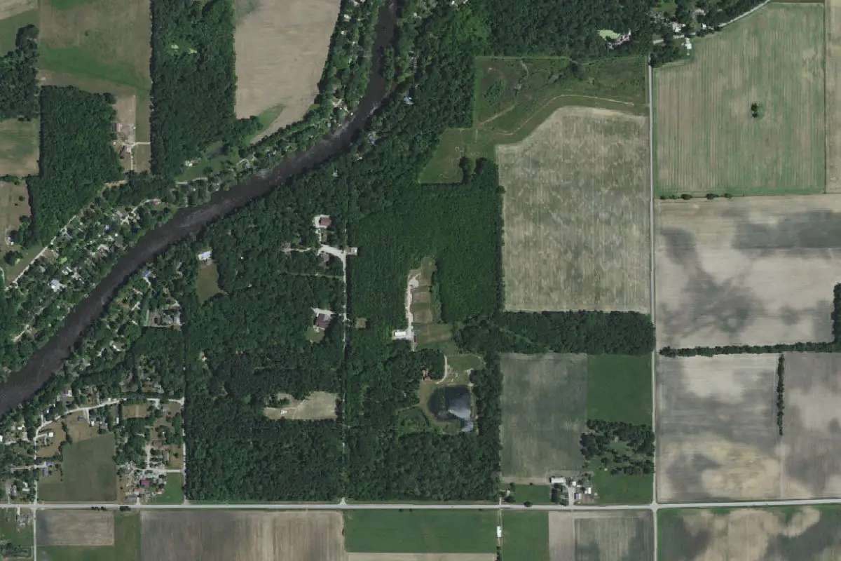 Aerial view of Camp Buffalo