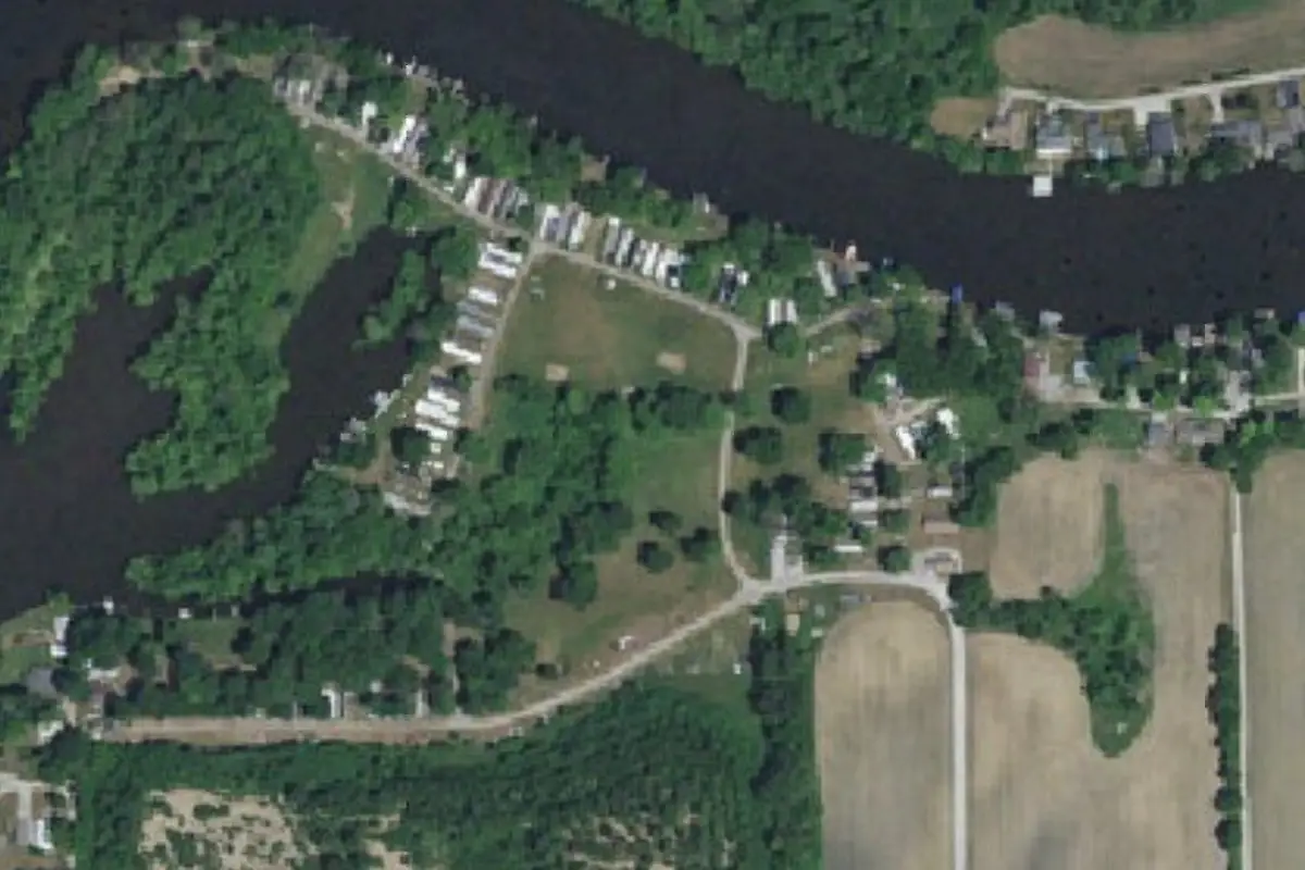 Aerial view of Ponderosa Campground