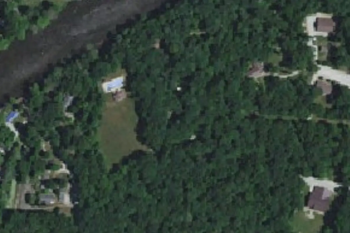 Aerial view of Raincrow Campsite (Camp Buffalo)